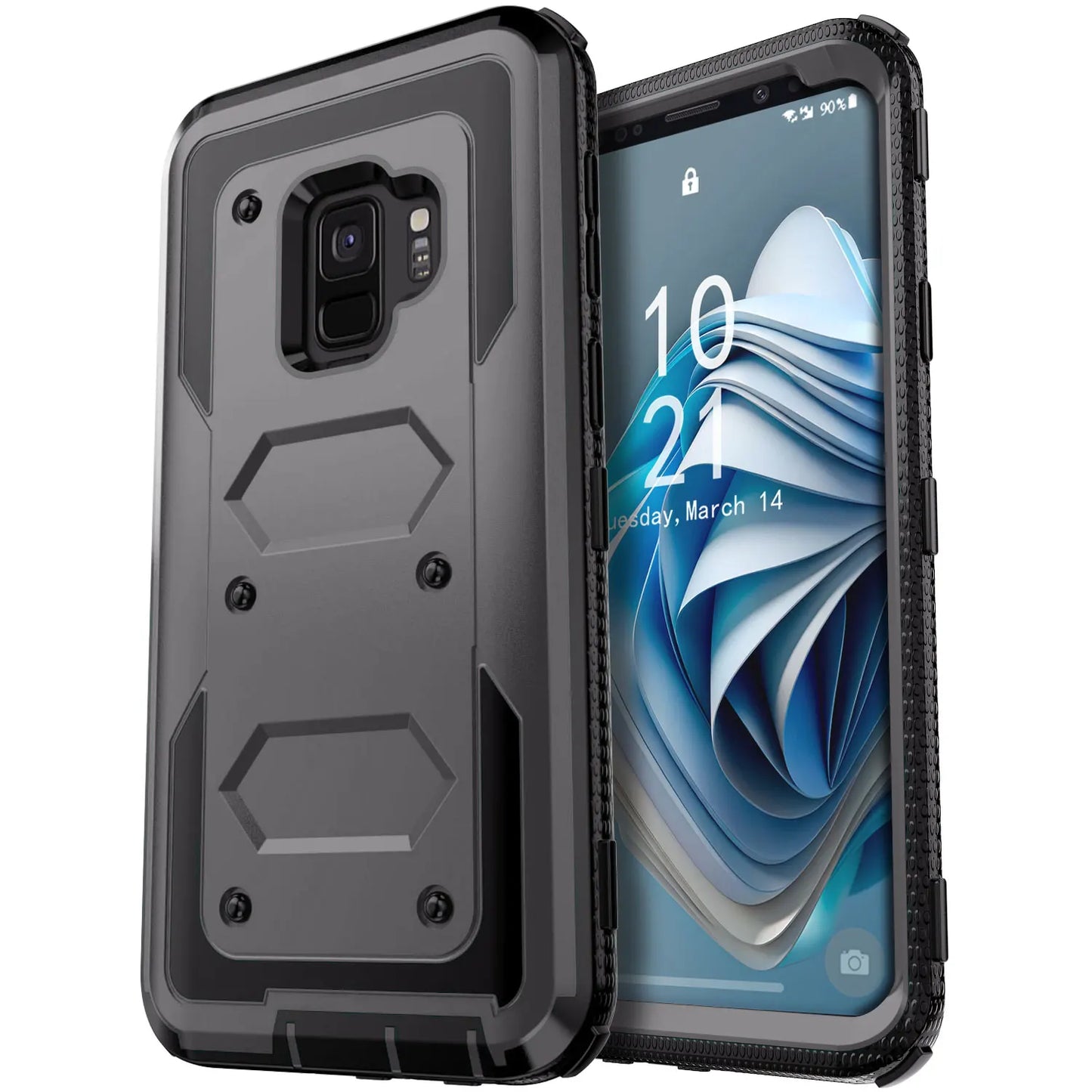Samsung Galaxy S9 / S9+ Rugged Heavy-Duty Phone Case with Belt Clip Holster – 7 Colors