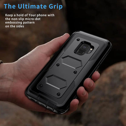 Samsung Galaxy S9 / S9+ Rugged Heavy-Duty Phone Case with Belt Clip Holster – 7 Colors