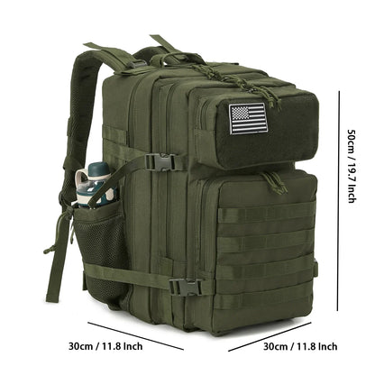 45L Tactical Backpack for Hiking, Camping & Travel | Men & Women | Bottle Holder | Origin Zero