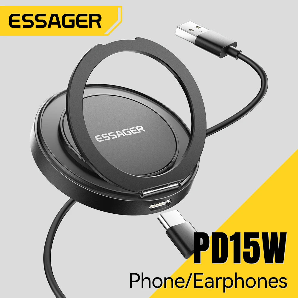Essager 15W Magnetic Wireless Charger & Stand | MagSafe iPhone 16-12 | Origin Zero