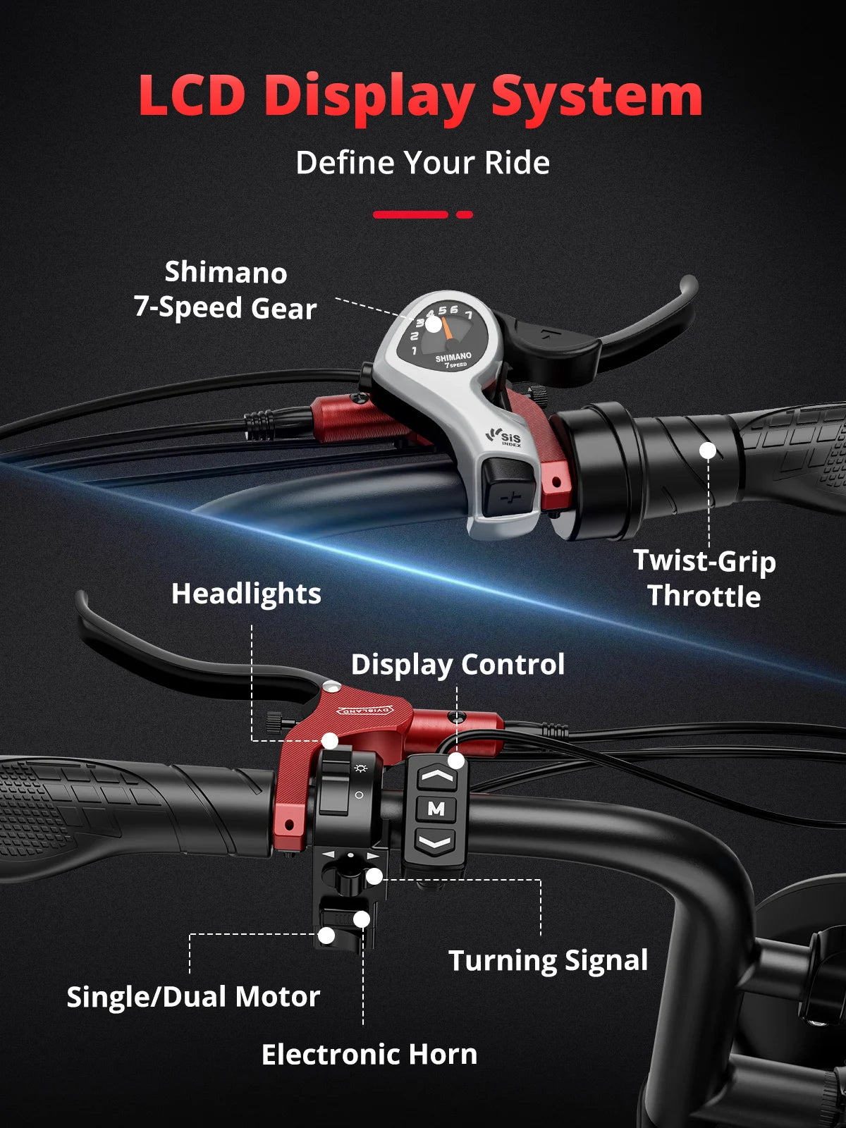 AMYET S8 2000W Dual Motor Electric Bike | 75+ Mile Range, Fat Tire Ebike | Origin Zero