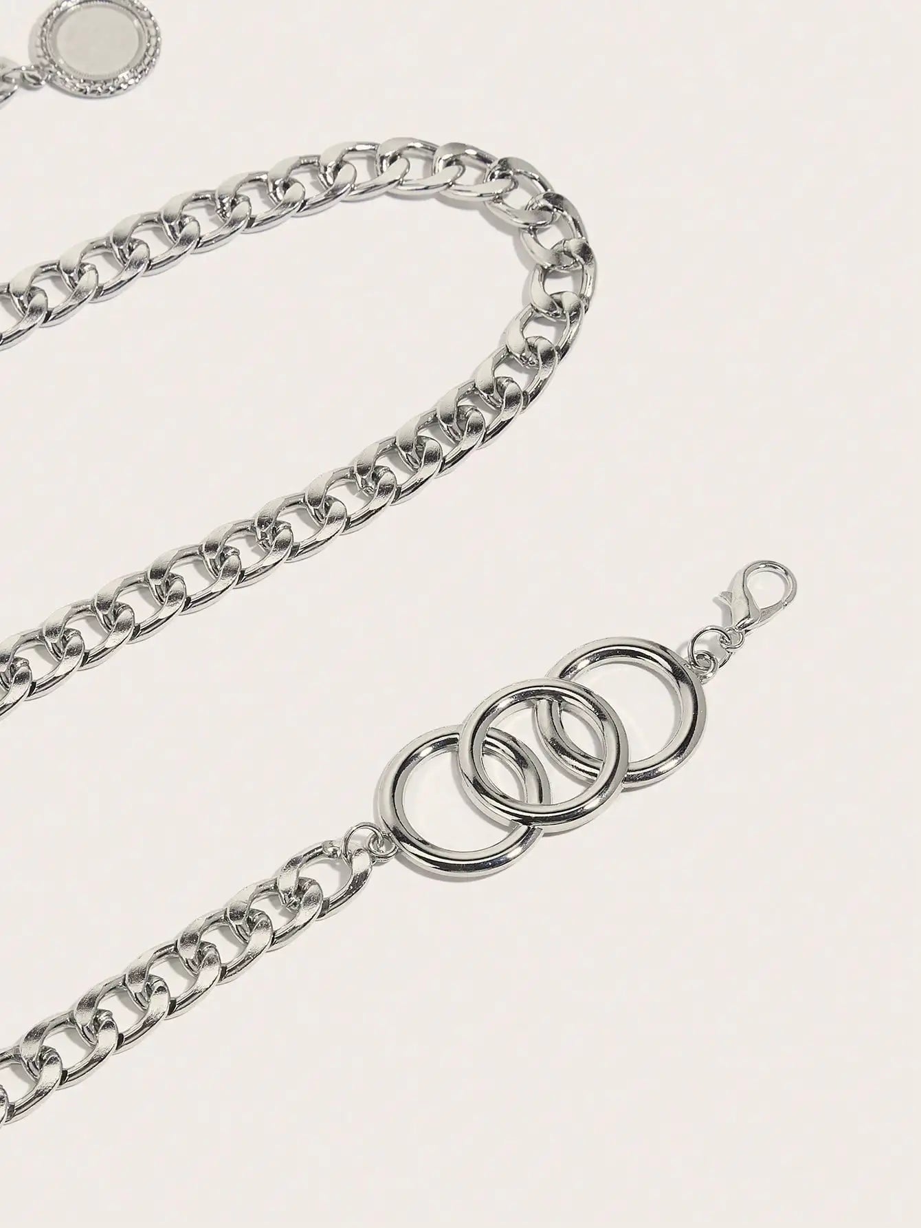 Hershine 1-Piece Women's Fashionable Hollow-Out Circle Waist Chain, Elegant and Sexy Accessory for Party Dresses, Spring, Summer
