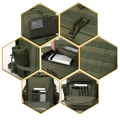 45L Tactical Backpack for Hiking, Camping & Travel | Men & Women | Bottle Holder | Origin Zero