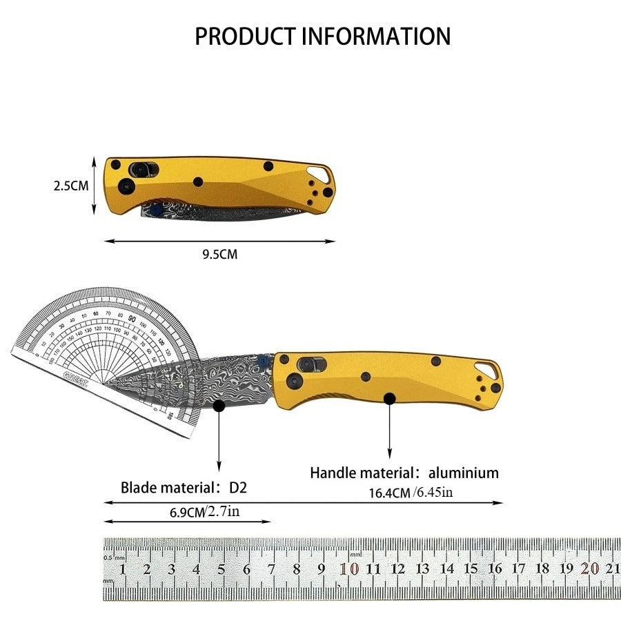 BM Bugout 533 Folding Knife | D2 Blade & Aluminum Handle | Origin Zero