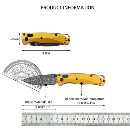 BM Bugout 533 Folding Knife | D2 Blade & Aluminum Handle | Origin Zero