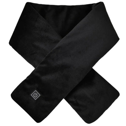 Electric Heating Scarf USB Charging Electric Heated Scarf Cold-Proof Heated Neck Scarf Washable for Climbing Hiking Cycling