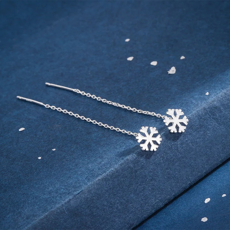 New Creative Long Chain Tassel Cube Dangle Earrings For Women Girls