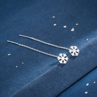 New Creative Long Chain Tassel Cube Dangle Earrings For Women Girls
