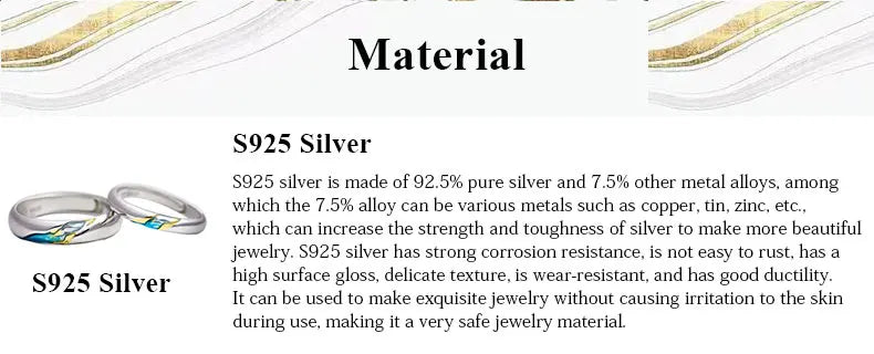 Thaya White Cherry Blossom Silver Rings s925 Silver Natural Pearl Shell Flower Rings for Women Elegant Ladies Jewelry For Couple