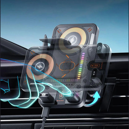 Wireless Phone Charger for Car 15W Fast Charging Air Vent Phone Holders