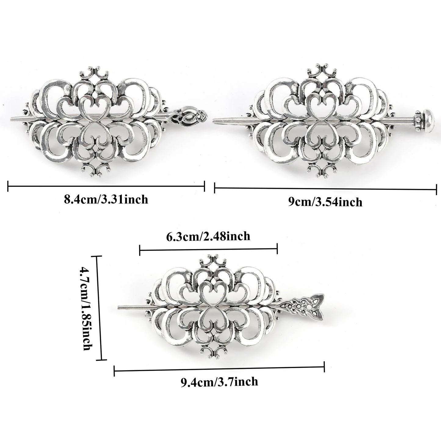 Scandinavian Viking Celtic Knot Love Hairpin Retro Irish Hair Stick Hairpin Women's Hair Accessories Party Accessories Valentine's Day Mother's Day Birthday Gift