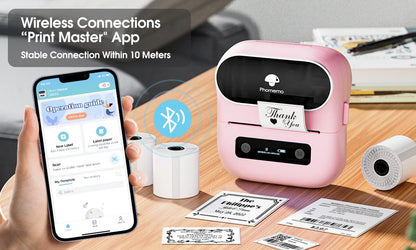 Phomemo Label Printer M220 Label Maker Mini Barcode Label Printer Wireless Portable Sticker Label Maker Machine for Address