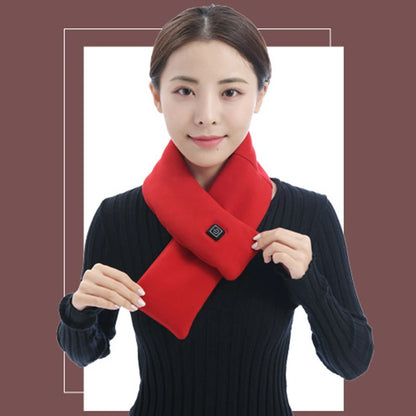 Electric Heating Scarf USB Charging Electric Heated Scarf Cold-Proof Heated Neck Scarf Washable for Climbing Hiking Cycling