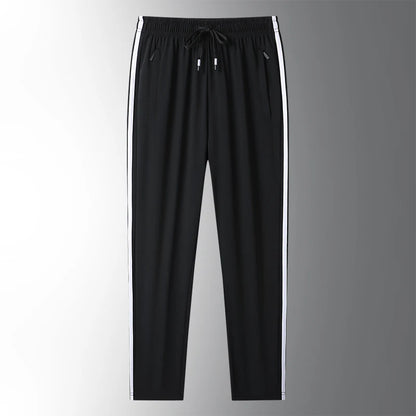 Men’s Ice Silk Jogger Pants – Lightweight Casual Sweatpants with Drawstring – Plus Size M–8XL, Loose Fit for Sports, Fitness & Everyday Wear