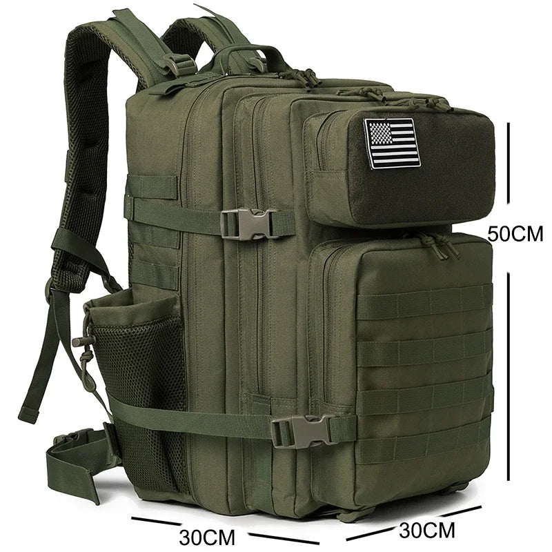 45L Tactical Backpack for Hiking, Camping & Travel | Men & Women | Bottle Holder | Origin Zero