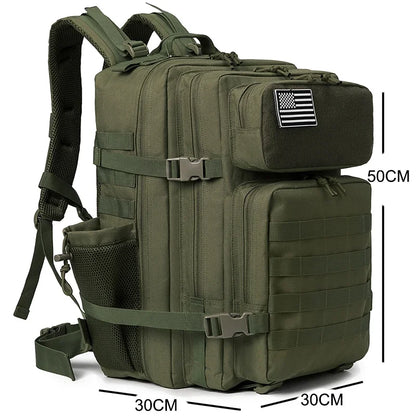 45L Tactical Backpack for Hiking, Camping & Travel | Men & Women | Bottle Holder | Origin Zero