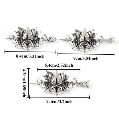 Hot Selling Scandinavian Viking Celtic Knot Lotus Hairpin Irish Retro Hairpin Women's Hair Accessories Valentine's Day Mother's Day Birthday Gift