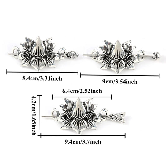 Hot Selling Scandinavian Viking Celtic Knot Lotus Hairpin Irish Retro Hairpin Women's Hair Accessories Valentine's Day Mother's Day Birthday Gift