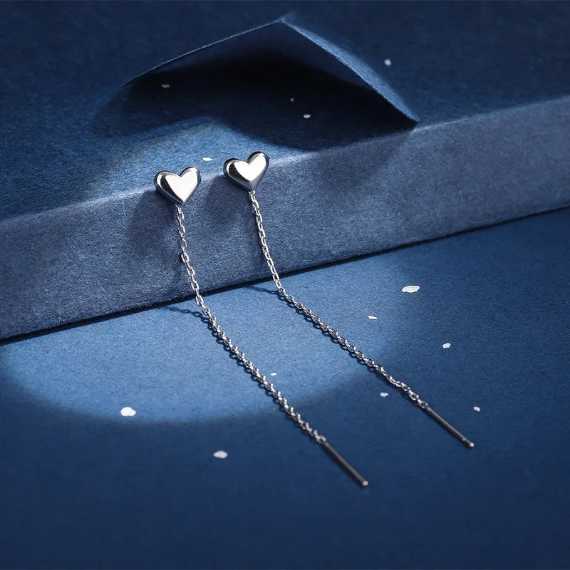New Creative Long Chain Tassel Cube Dangle Earrings For Women Girls