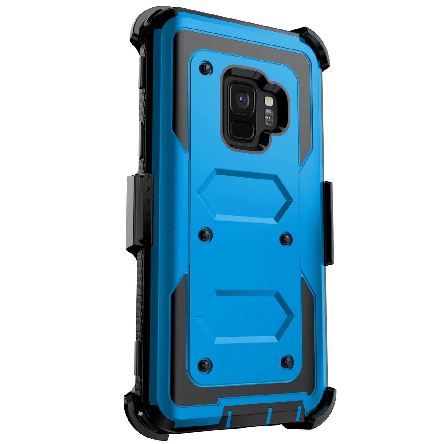 Samsung Galaxy S9 / S9+ Rugged Heavy-Duty Phone Case with Belt Clip Holster – 7 Colors