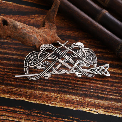 Viking Retro Celtic Knot Hairpin Hair Accessory for Women Fashionable and Versatile Norwegian Style Accessory, Party Accessory, Valentine's Day, Mother's Day, Birthday Gift