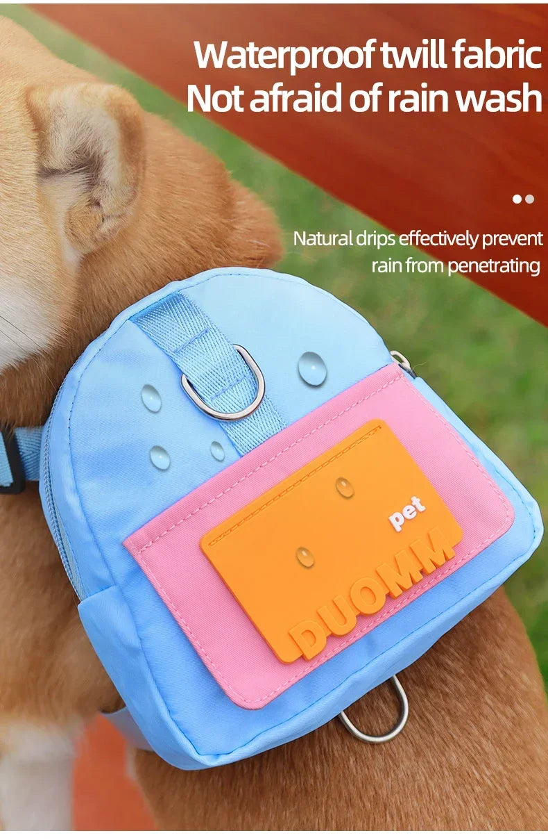 Dog Harness & Leash Set with Treat Pouch – Breathable No-Pull Puppy Harness for Small Dogs – Outdoor Training & Walking Kit