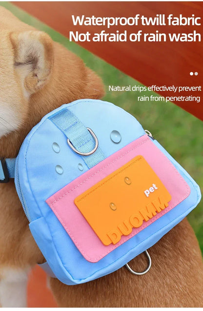Dog Harness & Leash Set with Treat Pouch – Breathable No-Pull Puppy Harness for Small Dogs – Outdoor Training & Walking Kit