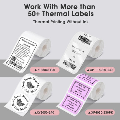 Phomemo Label Printer M220 Label Maker Mini Barcode Label Printer Wireless Portable Sticker Label Maker Machine for Address