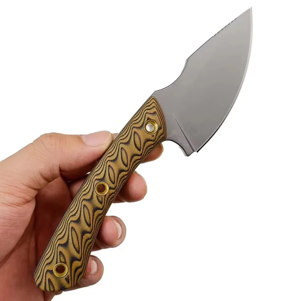 TOP Fixed Blade Knife High Hardness 8Cr13MoV Blade G10 Handle with Sheath Wilderness Hunting EDC Survival Holiday Gifts Tool