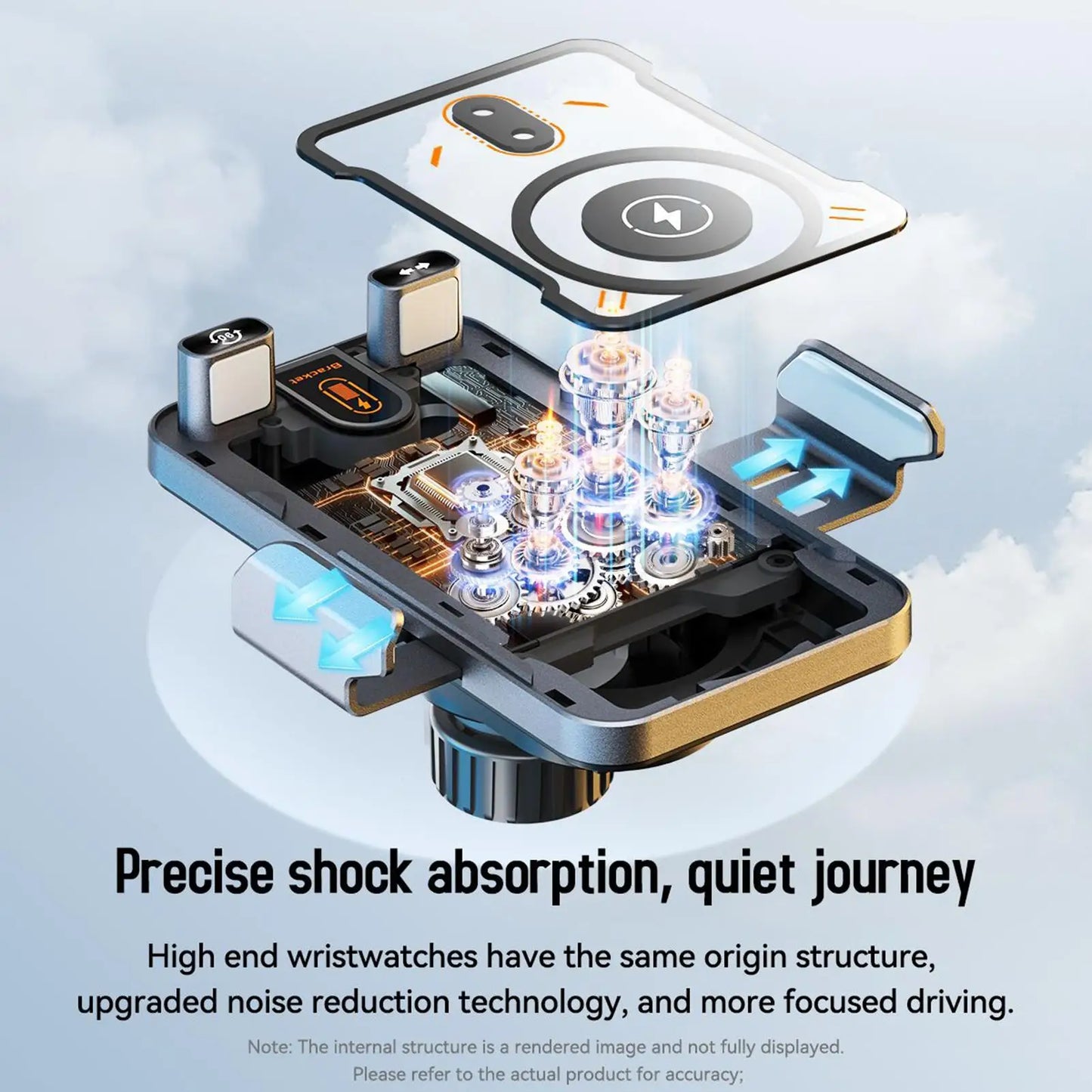Wireless Phone Charger for Car 15W Fast Charging Air Vent Phone Holders