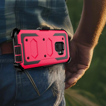 Samsung Galaxy S9 / S9+ Rugged Heavy-Duty Phone Case with Belt Clip Holster – 7 Colors