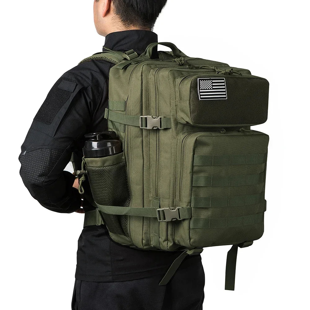 45L Tactical Backpack for Hiking, Camping & Travel | Men & Women | Bottle Holder | Origin Zero