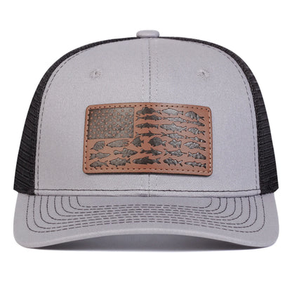 Unisex Fish Flag Baseball Cap | Mesh Trucker Hat, Adjustable, 4 Colors | Origin Zero