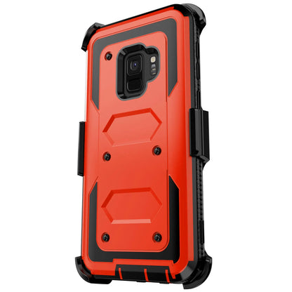Samsung Galaxy S9 / S9+ Rugged Heavy-Duty Phone Case with Belt Clip Holster – 7 Colors