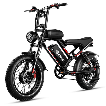 AMYET S8 2000W Dual Motor Electric Bike | 75+ Mile Range, Fat Tire Ebike | Origin Zero